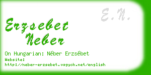 erzsebet neber business card